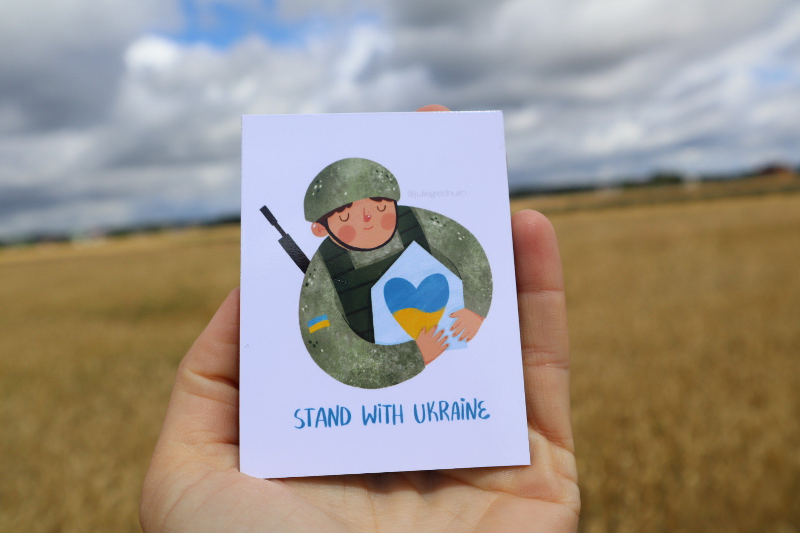 Магнітик “Stand with Ukraine”